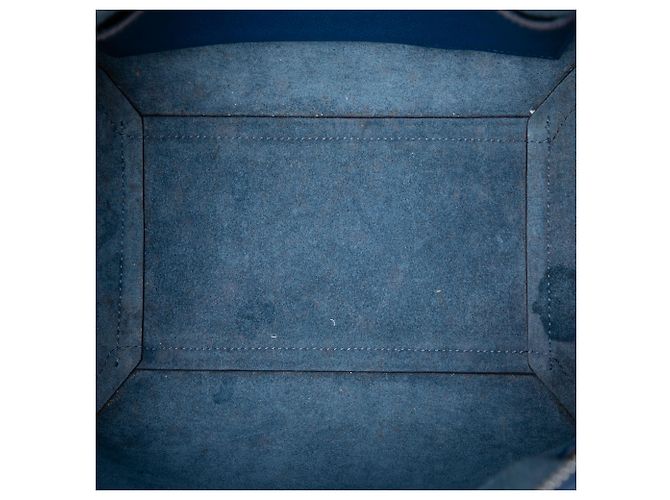 Belt Bag Céline Borsa Belt in pelle di vitello micro granulata blu Celine - vista 4