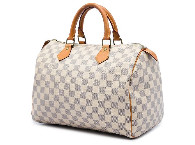 Louis Vuitton White Damier Azur Speedy 30 Bianco - vista 2