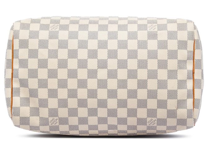 Louis Vuitton White Damier Azur Speedy 30 Bianco - vista 3