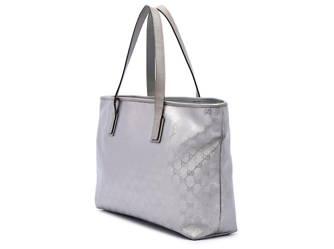 Gucci Silver Medium GG Imprime Tote Silber - Ansicht 2