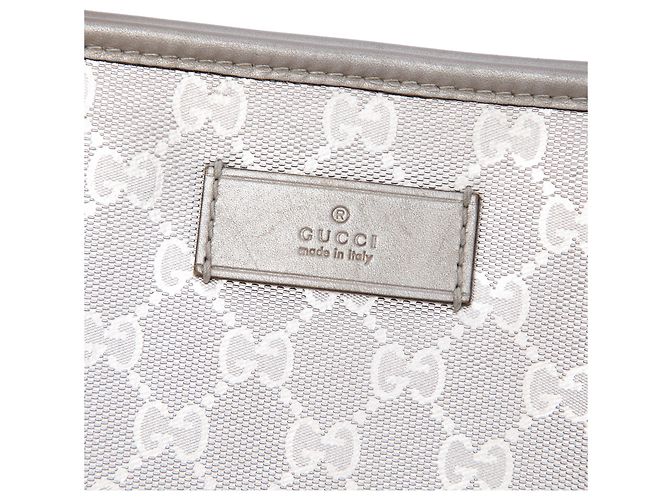 Gucci Silver Medium GG Imprime Tote Silber - Ansicht 5