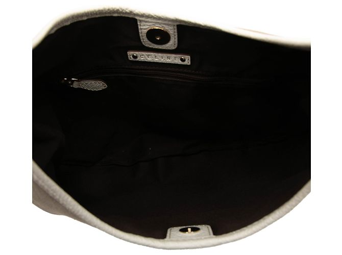 Céline Celine Turtle Hobo in Canvas Beige - vista 4