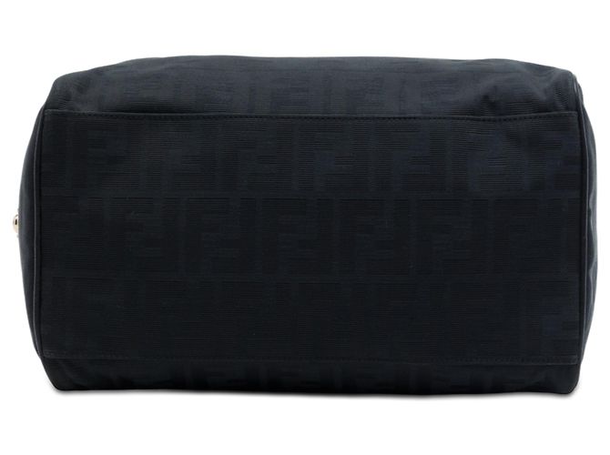 Borsa Boston in tela Zucca nera Fendi Nero - vista 3