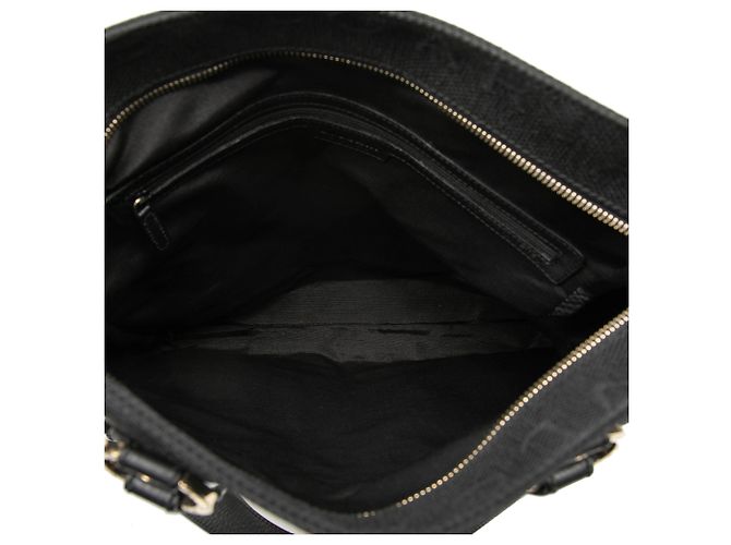 Bulgari Tote Bvlgari Black Canvas Logomania Nero - vista 4