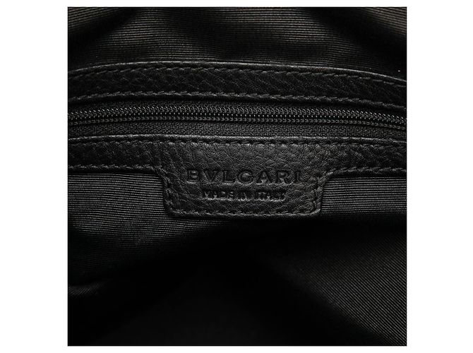 Bulgari Tote Bvlgari Black Canvas Logomania Nero - vista 5
