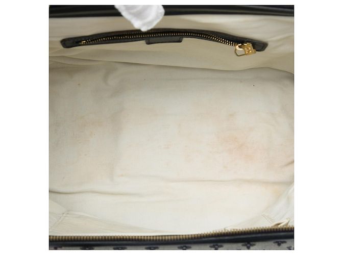 Louis Vuitton Gray Monogram Mini Lin Josephine GM Marrone Grigio - vista 4