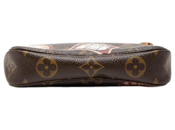 Louis Vuitton Bauli e borse Monogram marrone Patch Mini Pochette Accessoires - vista 3