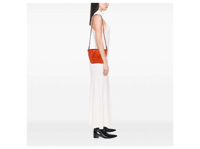 Gucci Orange Small Microguccissima Bree Satchel - Ansicht 6