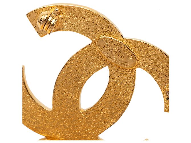 Spilla Chanel Icon Charm CC Placcata Oro D'oro - vista 3