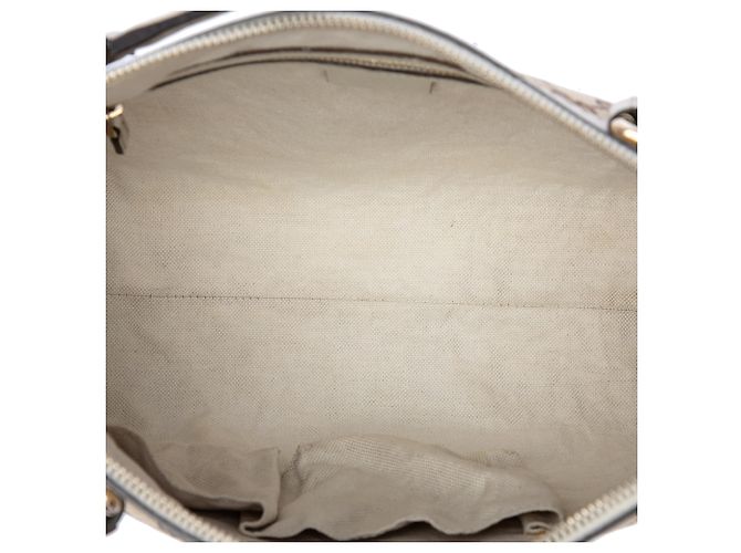 Bolso Gucci Beige GG Canvas Web Mayfair - vista 4