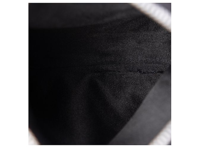 Prada Black Satin Crystal Embellished Chain Flat Tote Schwarz - Ansicht 4