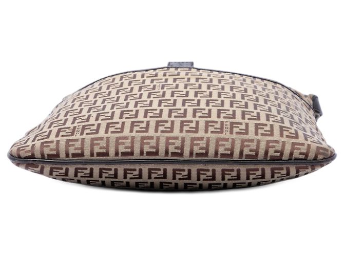 Fendi Beige Zucchino Canvas Crossbody - vista 3