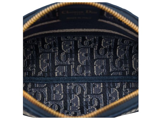 Neceser Dior Blue Velvet Oblique Azul Azul marino - vista 4