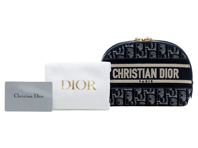 Neceser Dior Blue Velvet Oblique Azul Azul marino - vista 7