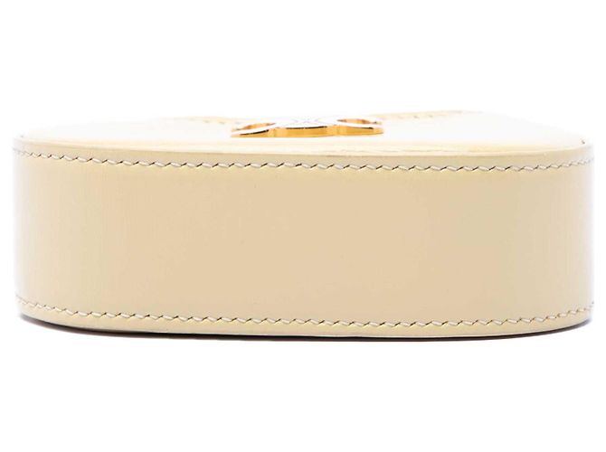 Céline Borsa Triomphe Tilly in vitello micro lucido giallo Celine - vista 3