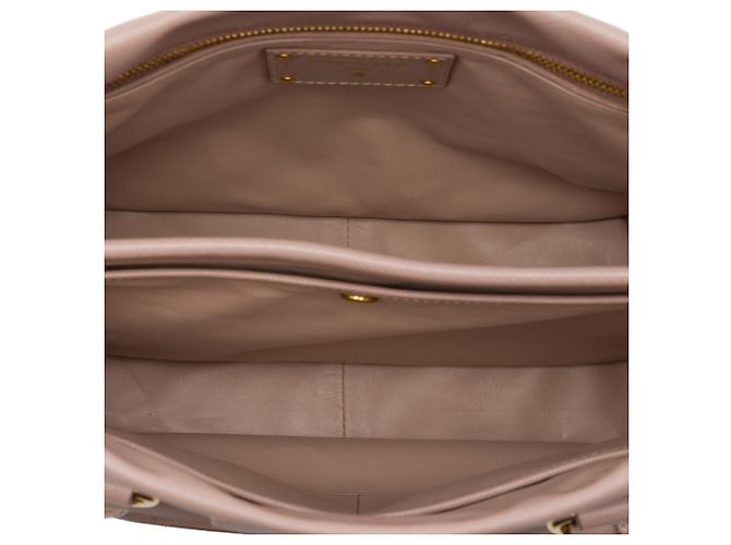 Prada Saffiano Lucido Top Handle Frame Tote in Braun Fleisch - Ansicht 4