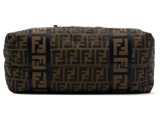 Fendi Tote aus braunem Zucca-Canvas - Ansicht 3