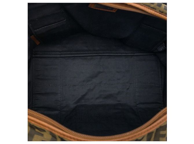 Fendi Tote aus braunem Zucca-Canvas - Ansicht 4