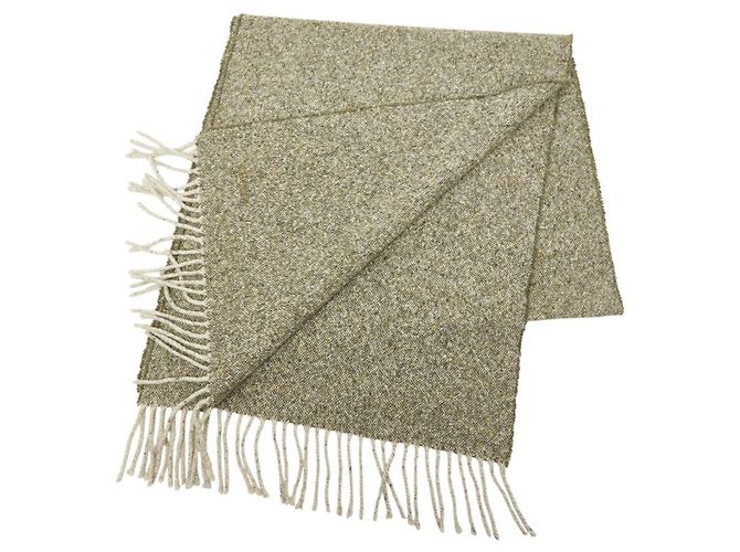 Hermès Stola in cashmere verde Hermes - vista 2