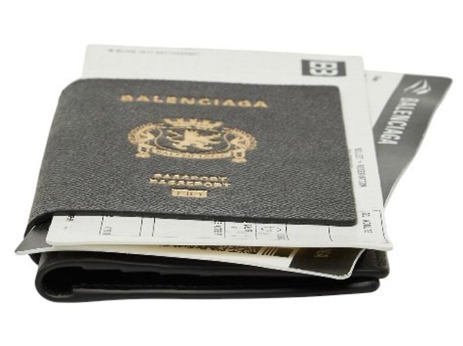 Cartera larga para pasaporte Balenciaga Negro - vista 3