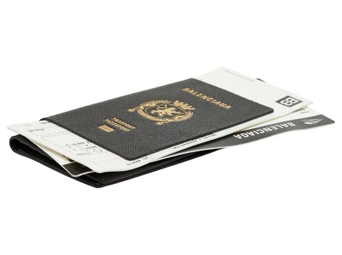 Cartera larga para pasaporte Balenciaga Negro - vista 4