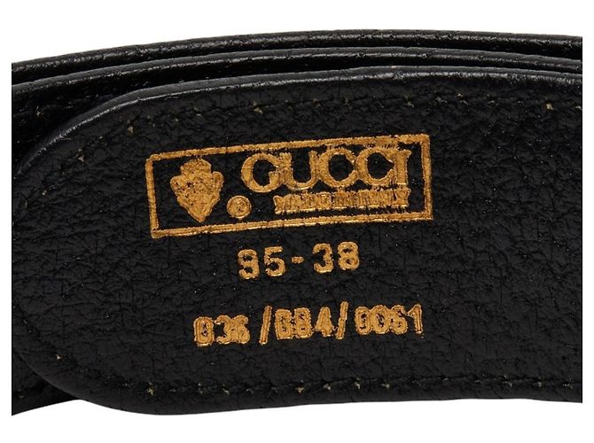 Cintura Gucci Sherry Line GG Logo Buckle Nero Rosso Verde - vista 5