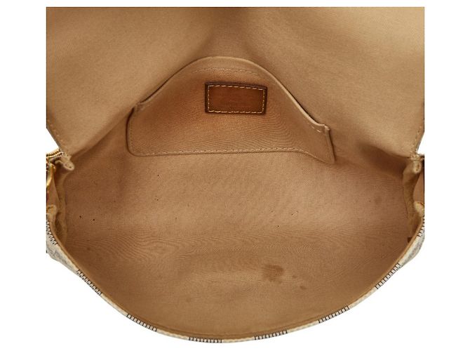 Borsa a tracolla con catena Louis Vuitton Damier Azur Favorite MM Bianco - vista 10