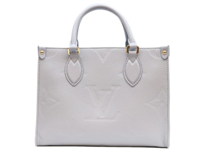 Borsa a spalla Louis Vuitton Monogram Empreinte OnTheGo PM Blu - vista 3
