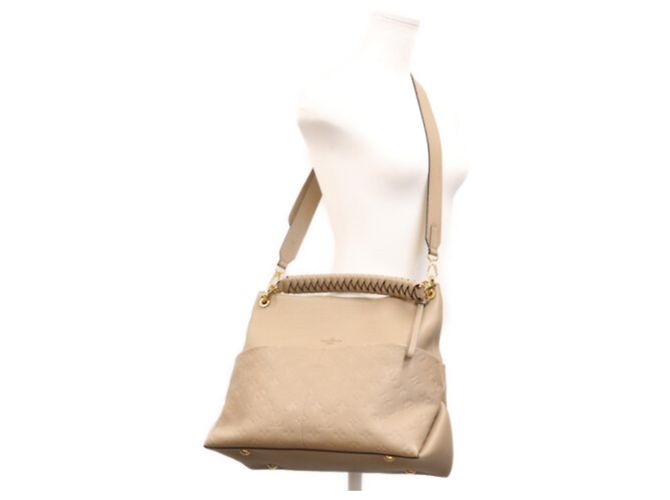Borsa a tracolla Louis Vuitton Monogram Empreinte Tourtrelle Maida Hobo Beige - vista 12