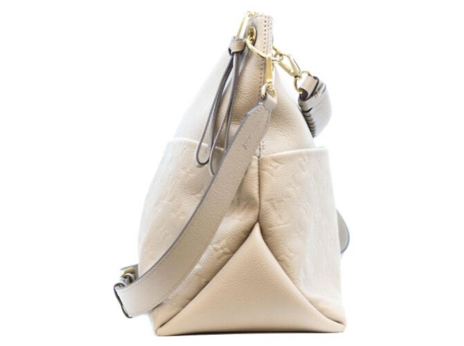 Borsa a tracolla Louis Vuitton Monogram Empreinte Tourtrelle Maida Hobo Beige - vista 4
