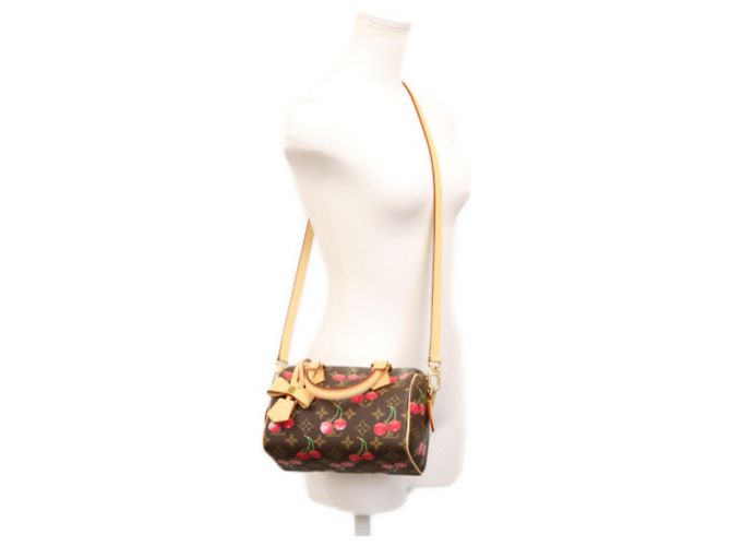 Bolsa de ombro Louis Vuitton x Takashi Murakami Monogram Cherry Speedy Bandoulière 20 Marrom - vista 12