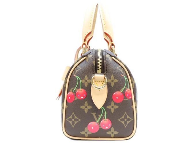 Bolsa de ombro Louis Vuitton x Takashi Murakami Monogram Cherry Speedy Bandoulière 20 Marrom - vista 2