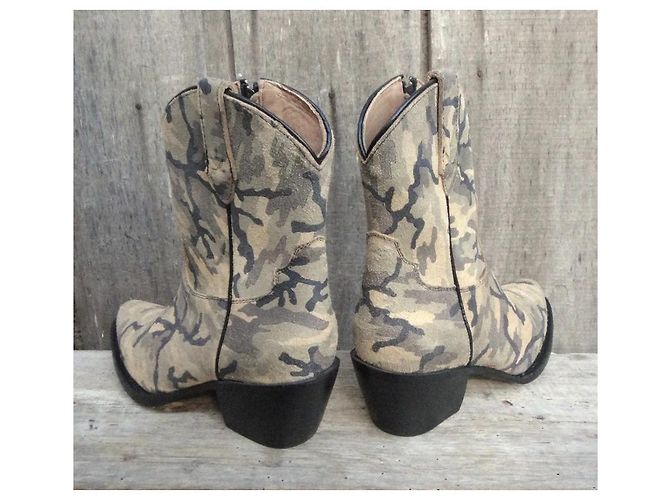Autre Marque Botines Western Mezcalero de Ante Camuflaje - vista 6