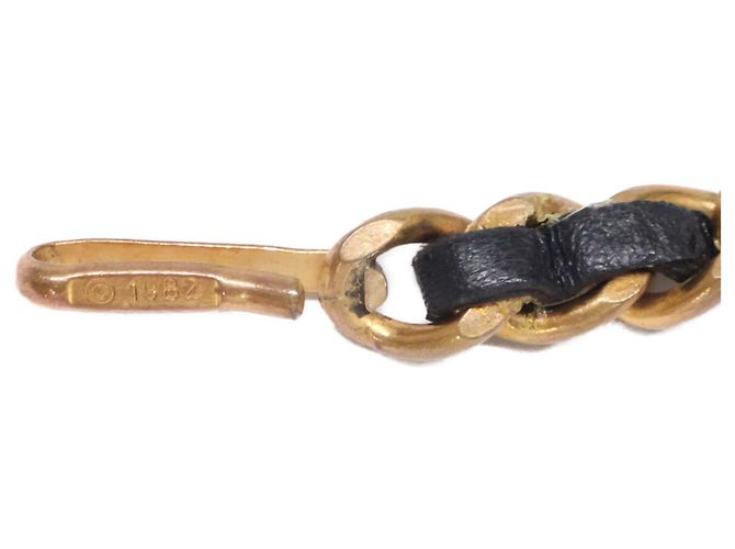 CHANEL Coco Medal Matelassé Chain Belt Schwarz Golden - Ansicht 6