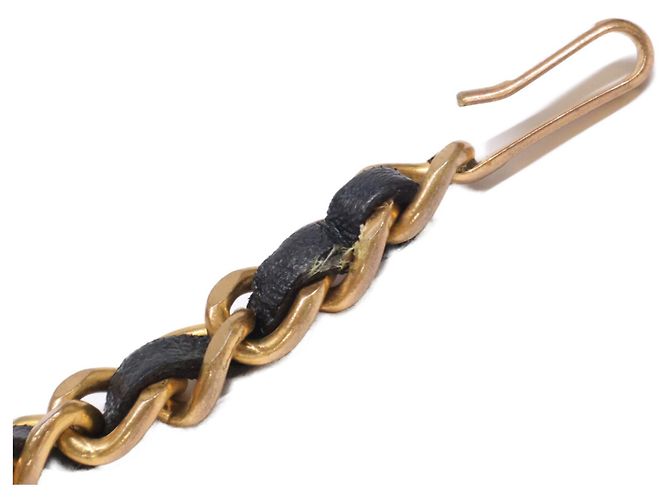 CHANEL Coco Medal Matelassé Chain Belt Schwarz Golden - Ansicht 7