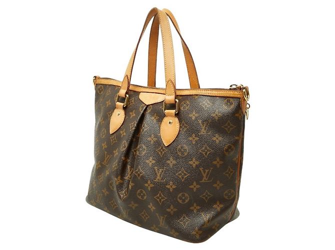 Borsa Louis Vuitton Monogram Palermo PM Marrone - vista 2
