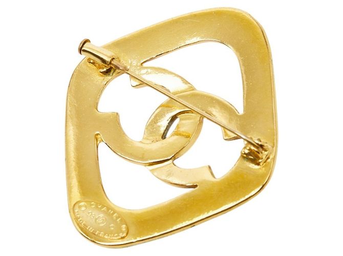 Spilla Vintage Chanel Coco Mark in Diamanti Blu D'oro - vista 2