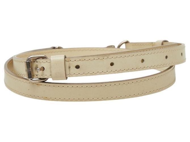Louis Vuitton White Leather Shoulder Strap - view 3