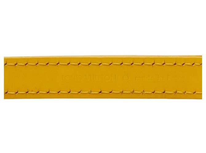 Tracolla in pelle gialla Louis Vuitton Giallo - vista 5