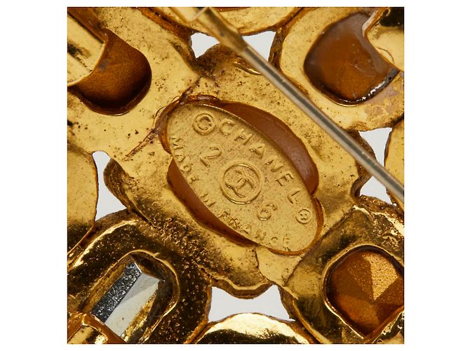 Spilla Chanel Vintage Gold D'oro - vista 3
