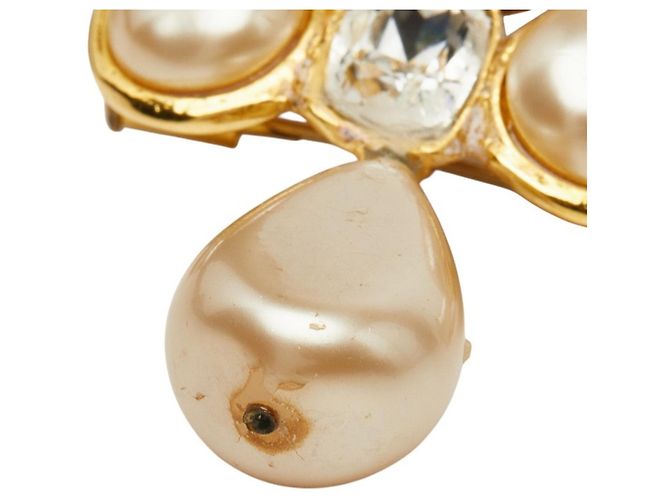 Spilla Chanel Vintage Gold D'oro - vista 4