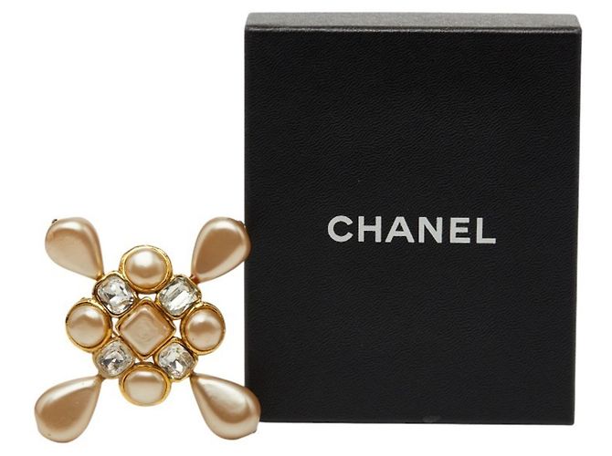Spilla Chanel Vintage Gold D'oro - vista 5