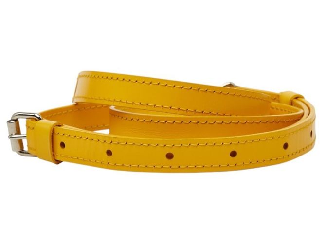 Tracolla in pelle gialla Louis Vuitton Giallo - vista 3