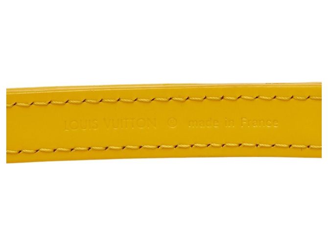 Tracolla in pelle gialla Louis Vuitton Giallo - vista 4