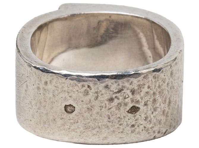 Ring Hermès Anello a fascia in argento Hermes - vista 3