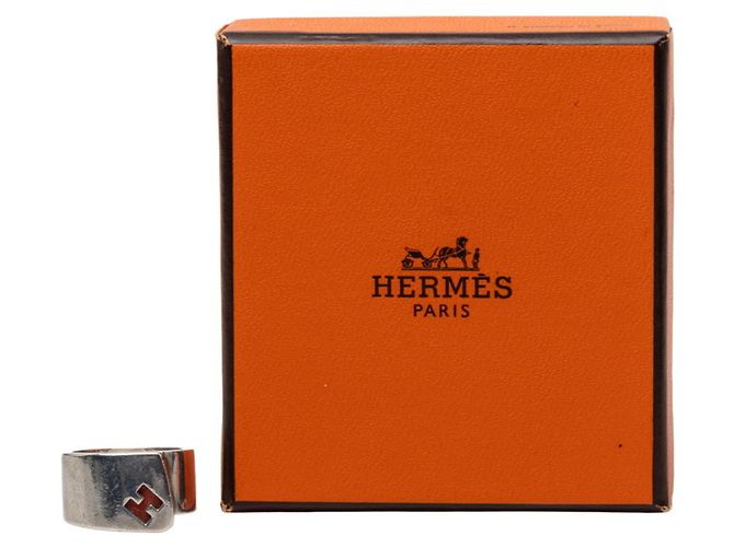 Ring Hermès Anello a fascia in argento Hermes - vista 5