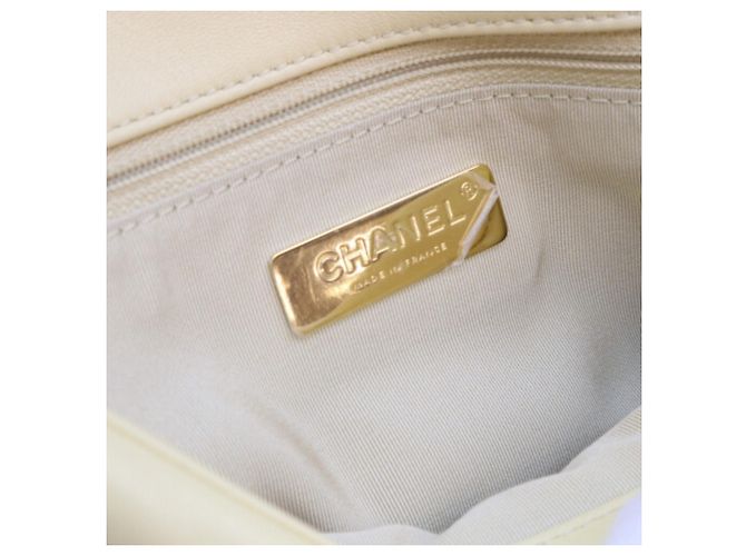 Chanel 19 Small Chain Schultertasche Gelb - Ansicht 12