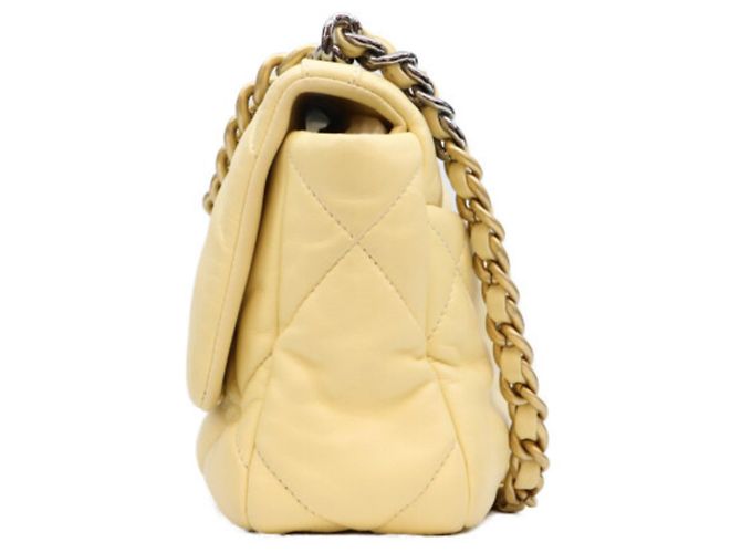 Chanel 19 Small Chain Schultertasche Gelb - Ansicht 2