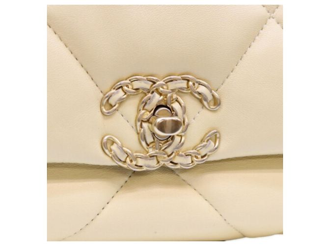 Chanel 19 Small Chain Schultertasche Gelb - Ansicht 6