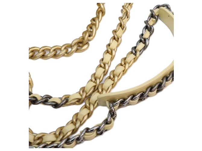Chanel 19 Small Chain Schultertasche Gelb - Ansicht 8